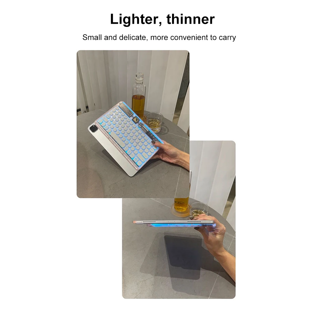 Компактная клавиатура с подсветкой Универсальная Портативная защитой от