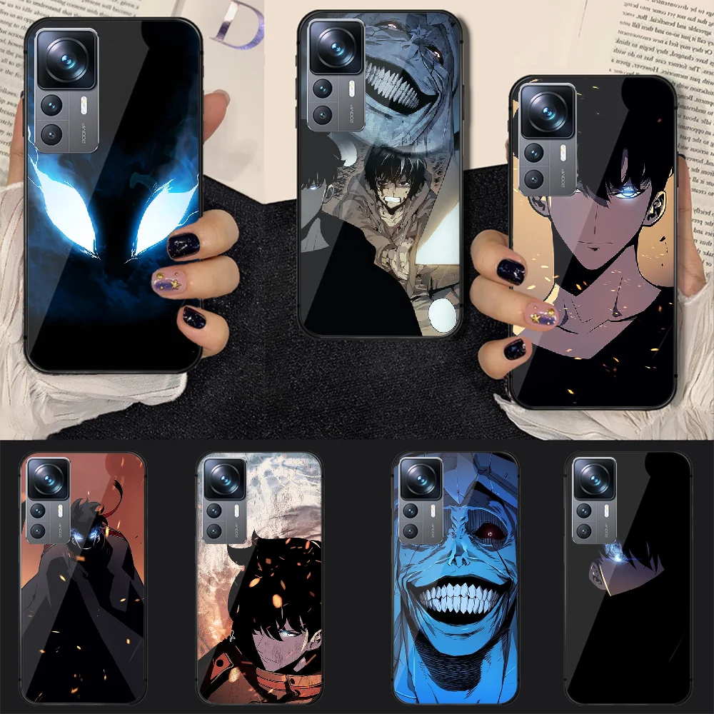 

Solo Leveling Man Cool Anime Tempered Glass Phone Case Cover For Xiaomi Mi Poco X F 8 11 12 13 T 3 4 GT Pro Lite Ultra 5G