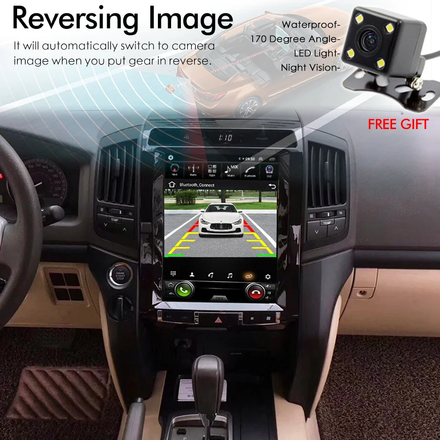 Головное устройство Tesla для Toyota Land Cruiser 12 1 200 дюйма Android GPS-навигация |