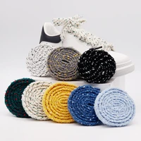 weiou lacet 15 5mm wide flat type fluffy towel lacet heterochromatic embellishment canvas tape lacci scarpe bracelet clothing