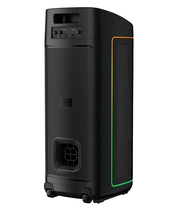 Фото Караоке-бумбокс 500 Вт с RGB-подсветкой от производителя, красочная деревянная колонка для домашнего использования №5
