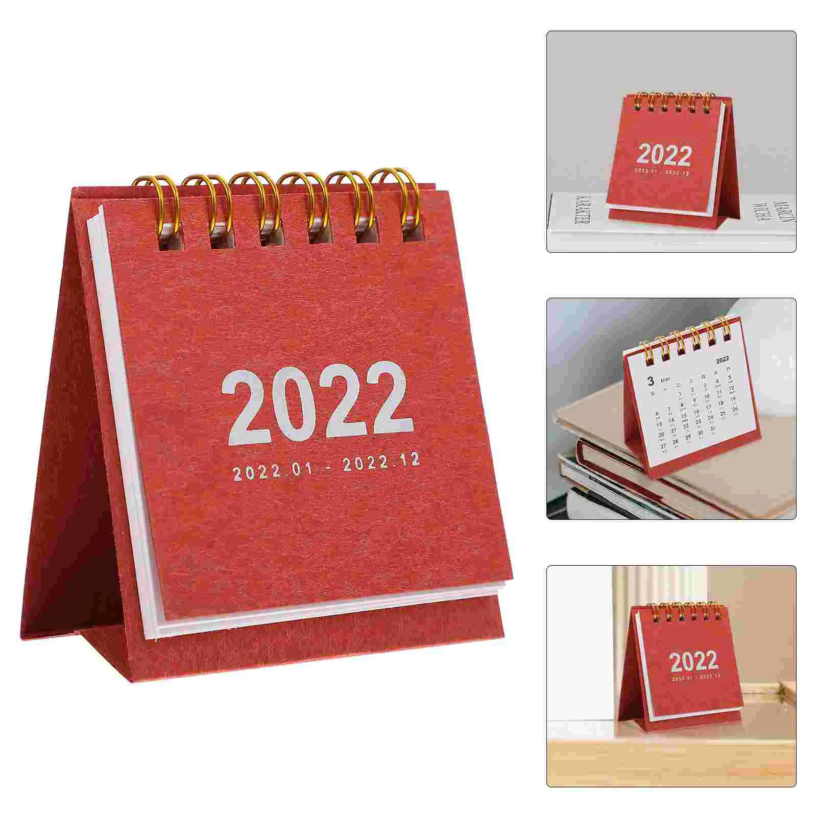 

1Pc Paper Calendar Exquisite Mini Calendar Creative 2022 Office Desktop Calendar