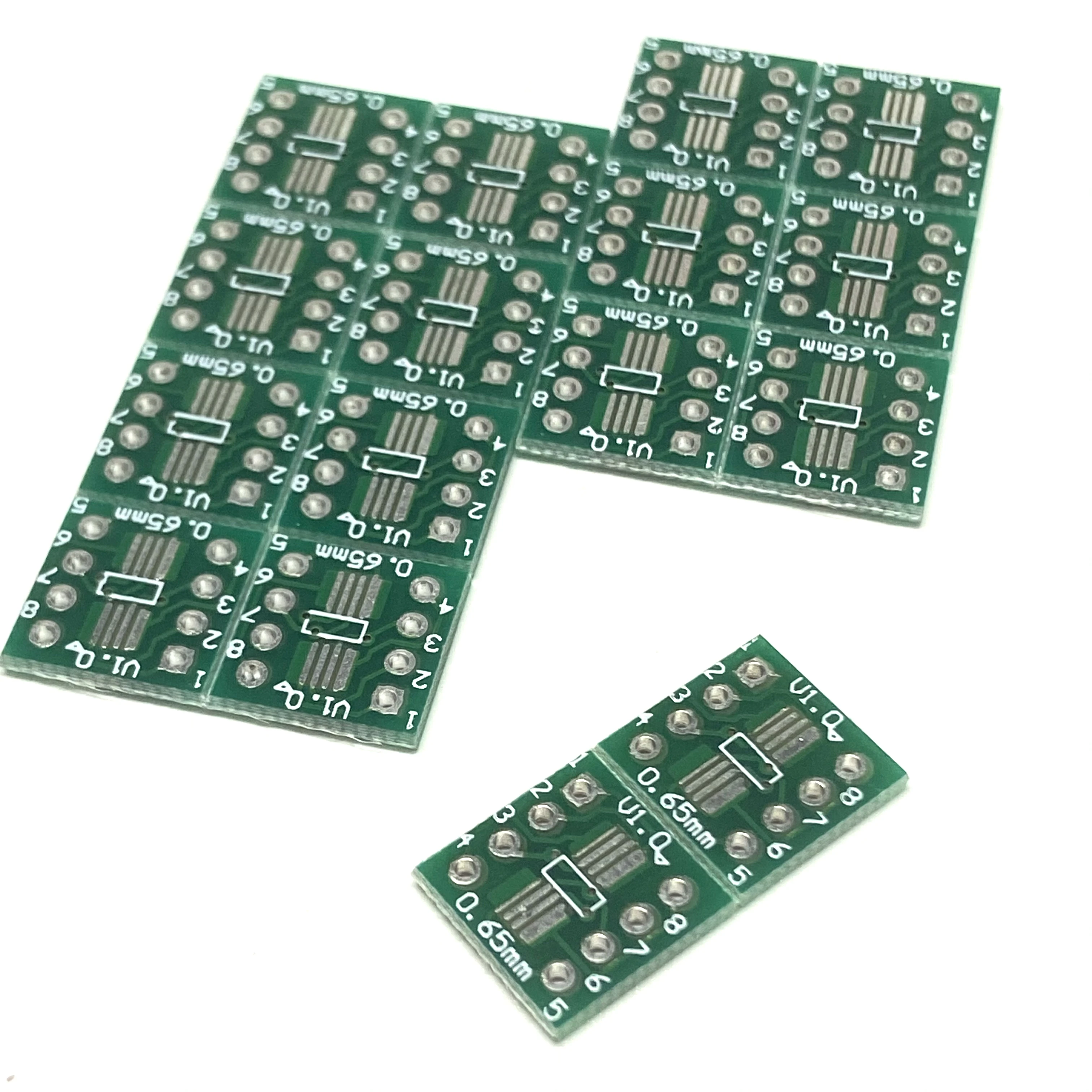 

20pcs/lot SOP8 TSSOP8 SSOP8 to DIP8 PCB SOP-8 SOP Transfer Board DIP Pin Board Pitch Adapter In Stock