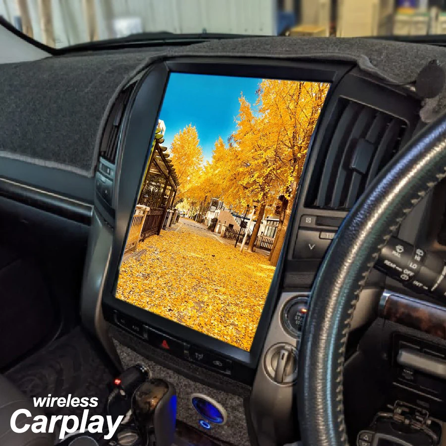 Автомобильный видеоплеер Tesla с экраном 15 6 дюйма Android 11 радио для Toyota Land Cruiser 200 LC200