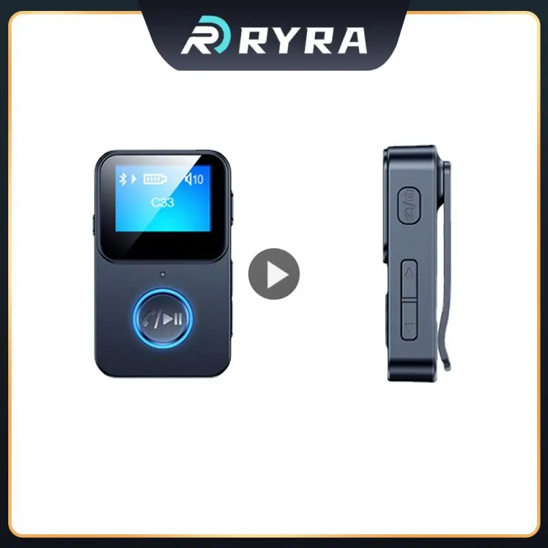 

Lossless Sound Audio Receiver Black Mp3 Player Supports Remote Camera Music Player 5.0 C33 With Lcd Screen