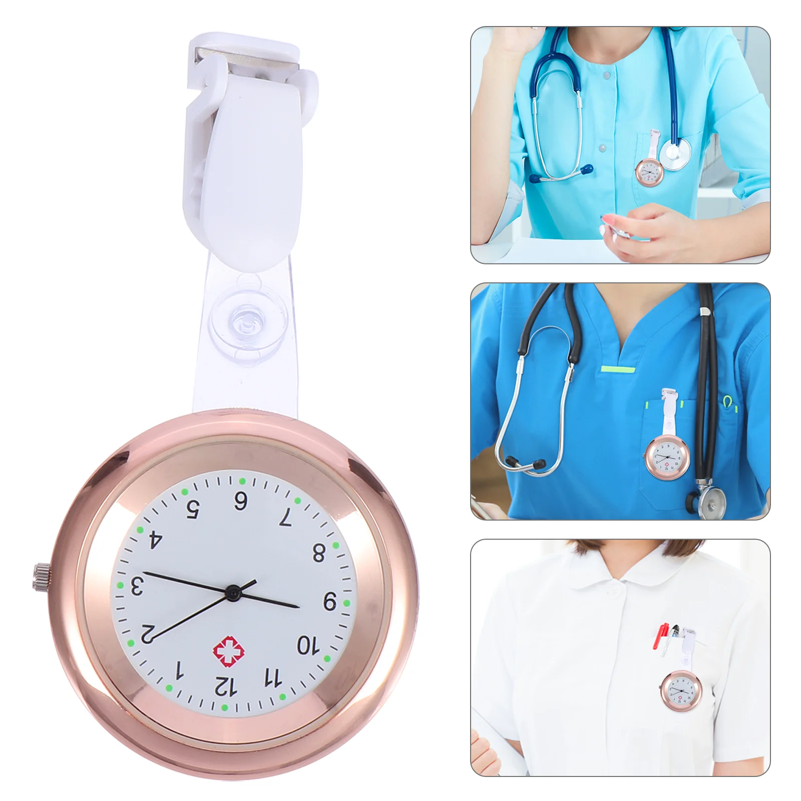 

Trendy Accessories Clip On, Hanging Fob Watch with Aluminium Alloy , Mens Keychains Nurse Pocket Watch for Nurses Doctors