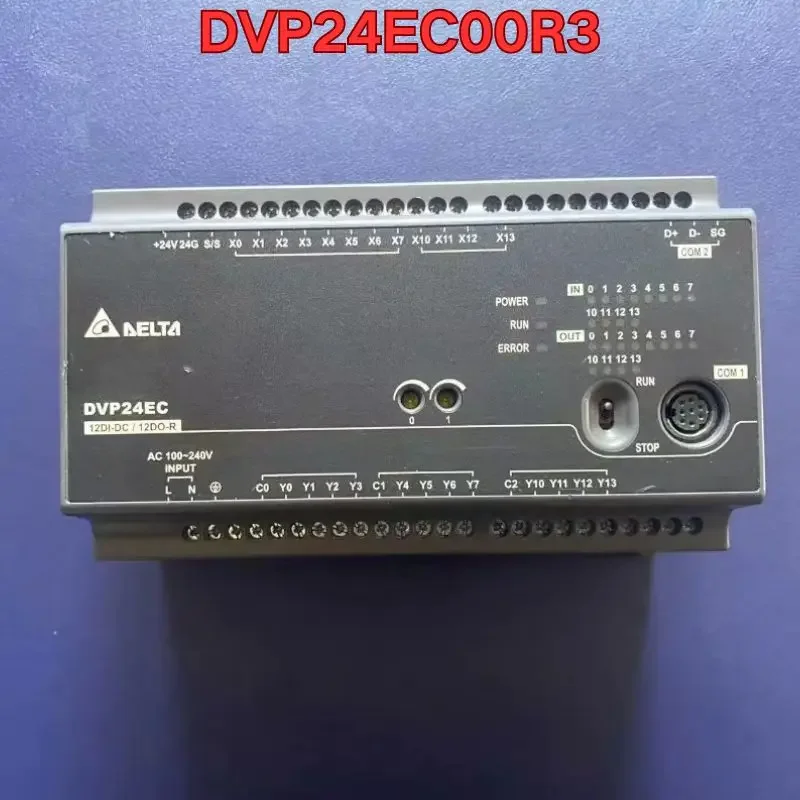 Фото Функциональный тест б/у модуля ПЛК DVP24EC00R3 показывает нормальную работу. №1