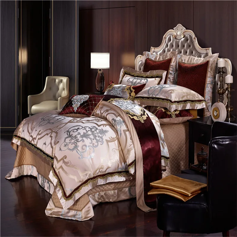 Комплект постельного белья IvaRose HOME TEXTILE сатиновый египетский хлопок коричневый