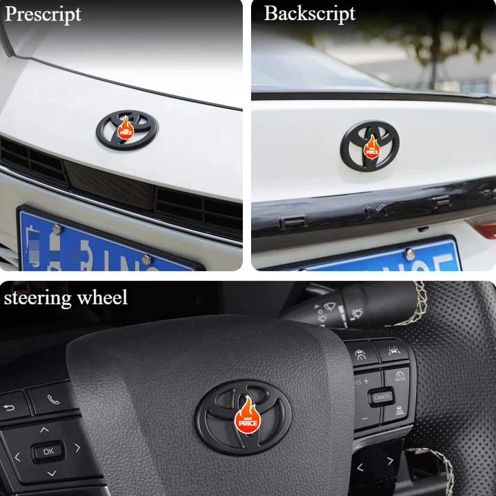 Для автомобиля Camry девятого поколения 2024 глянцевый черный матовый логотип