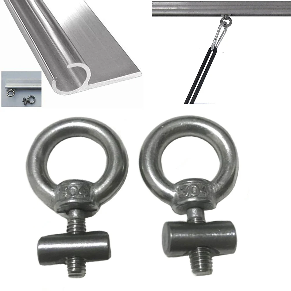 

2x 6mm Awning Rail Stoppers Stainless Steel For Boat Campervan Camping Car Accessories High-quality Clip Fasteners