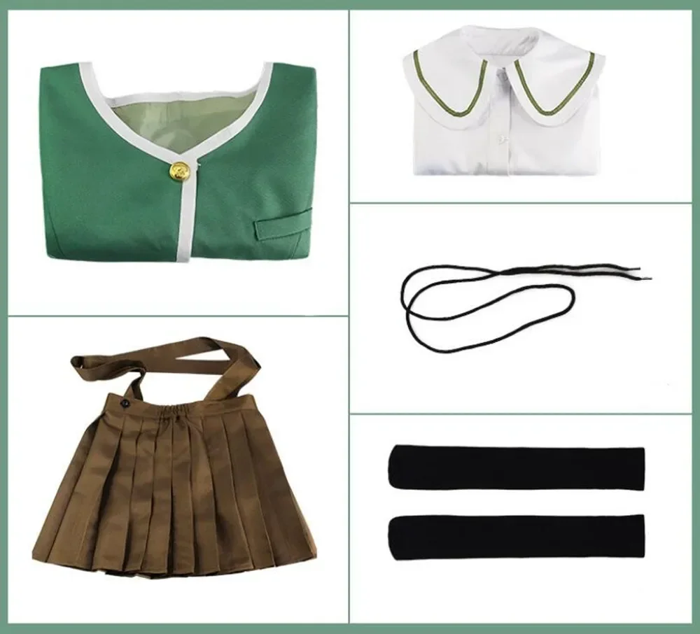 Аниме Danganronpa Kuma Chihiro Fujisaki Косплей Костюм Женская униформа JK