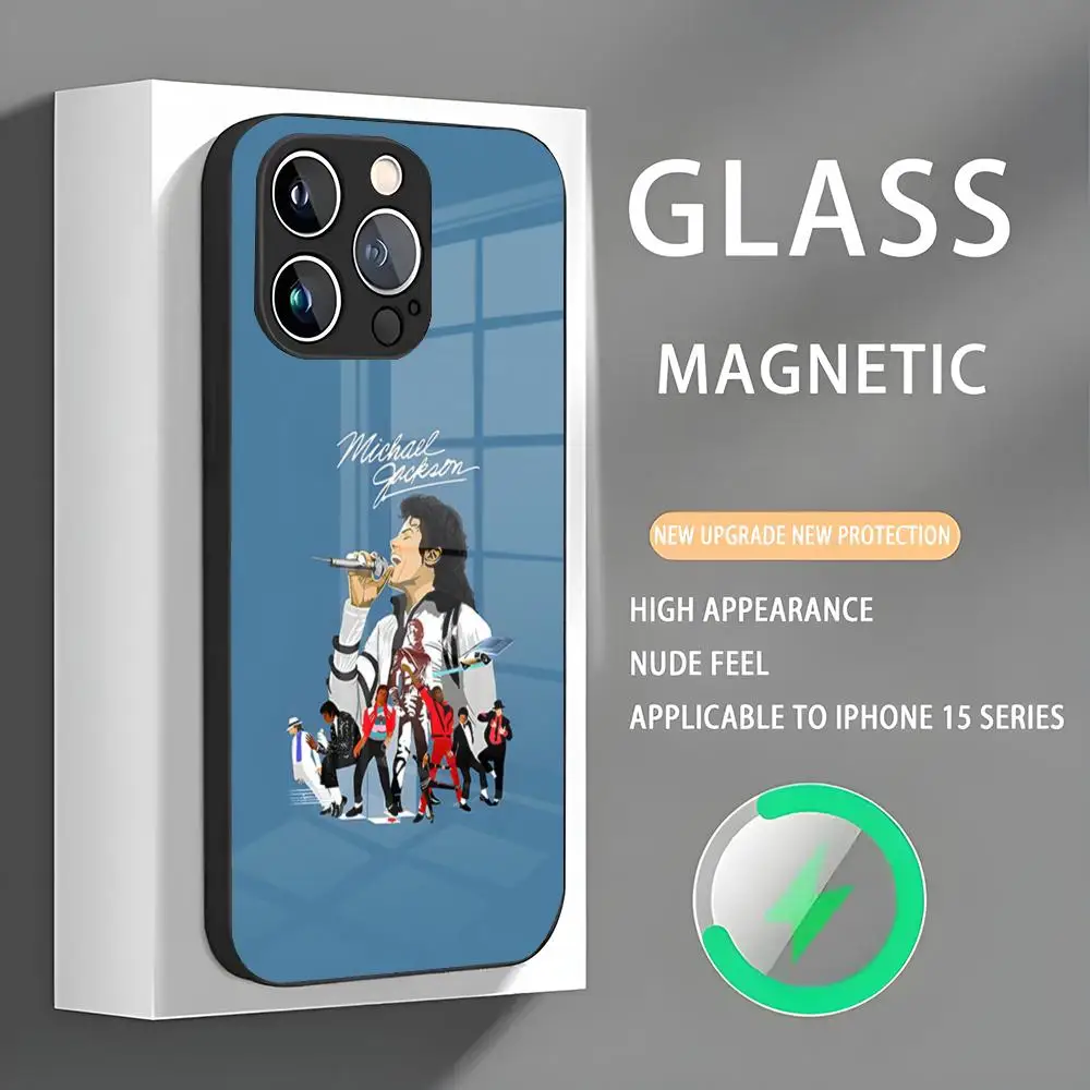 Чехол для телефона M-MichaelS J-Jackson Iphone 16 Pro Max Case 15 14 13 12 11 X XR XS XSMAX 8 Plus Mini Стеклянный
