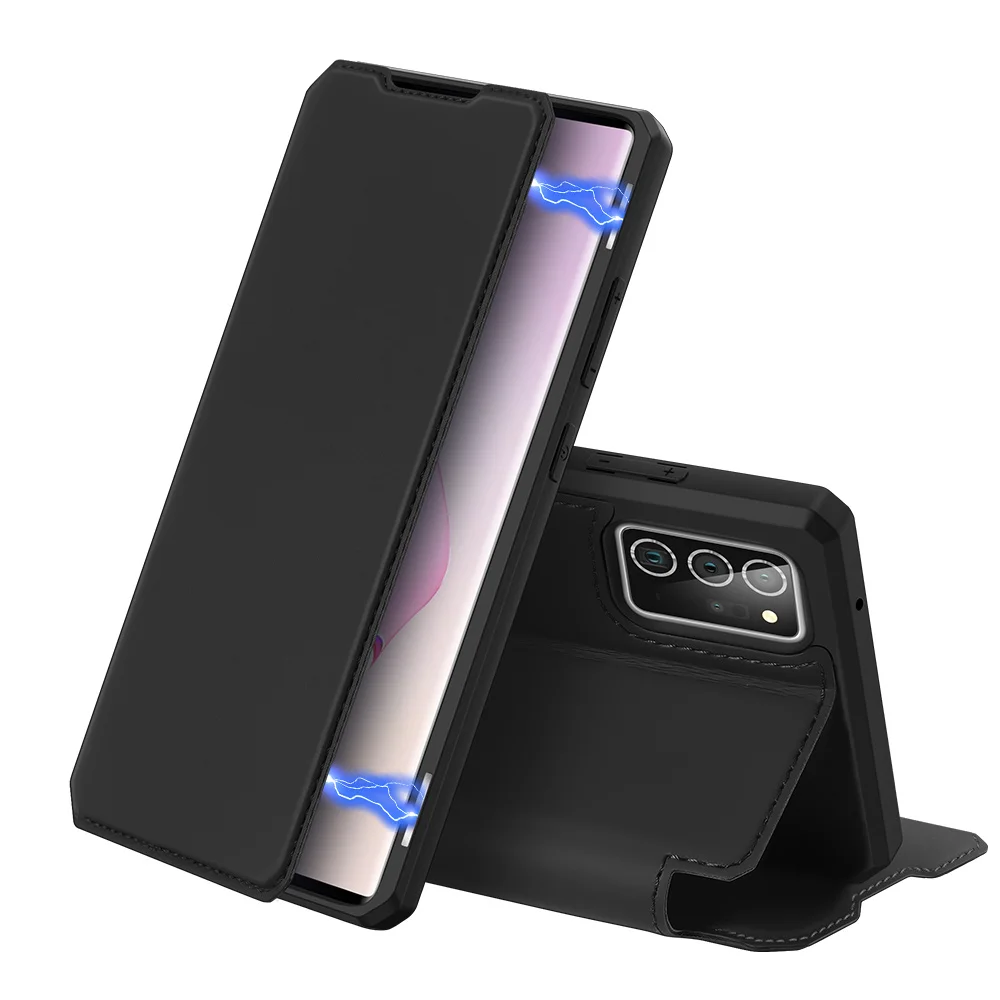 

Деловой кожаный магнитный флип-чехол для Samsung Galaxy Note20 S20 Ultra Note 10 Plus A51 A71, чехол с беспроводной зарядкой и отделением для карт
