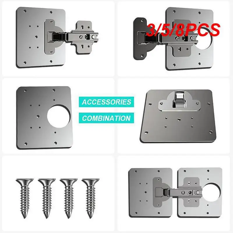 

Easy Install Hinge Repair Plate Straight Bracket For Cabinet Furniture Drawer Bed Window Stainless Steel Plate Repair Accessory