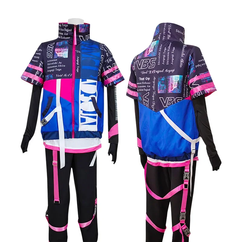 Aoyagi Toya Косплей Костюм Аниме Проект Sekai Colorful Stage Feat Vivid BAD SQUAD Топ Куртка Выступление