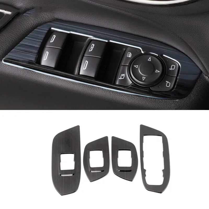 

Для Chevrolet Equinox 2017 2018 2019 2020 аксессуары LHD дверной подлокотник оконный переключатель Защитная панель крышка отделочная ручка