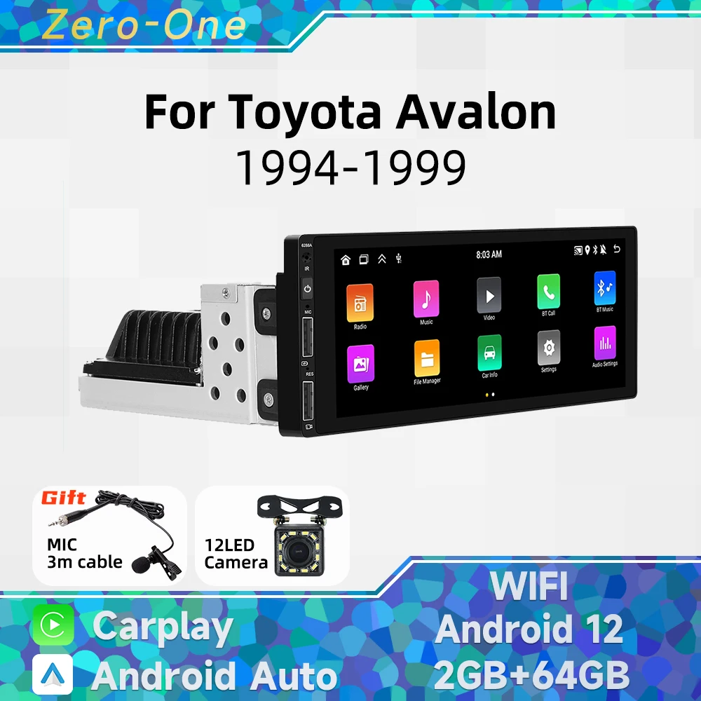 1 Din радио Android автомобильный мультимедиа для Toyota Avalon 1994-1999 6 9-дюймовый экран