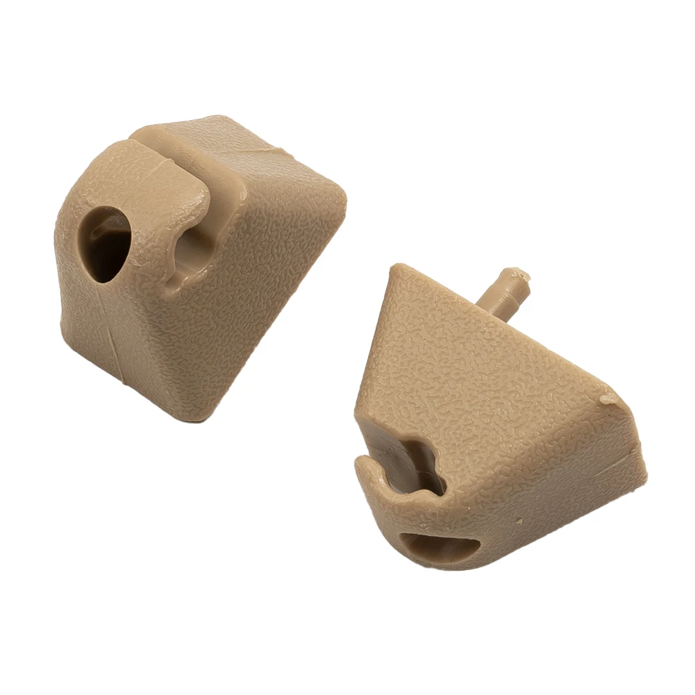 

2pcs Auto Sun Visor Clip Hook Holder 1438336 For Vivaro A 2001-2015 For Carlton 1987-1993 ABS Beige Car Interior Sunvisor Clips