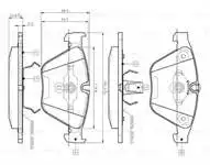 

0986 TB2413 для десяти тормозных колодок E60 E65 E90