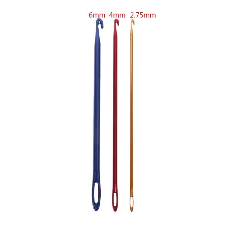 F92B 3PCS Афганские афганские вязание иглы крючко