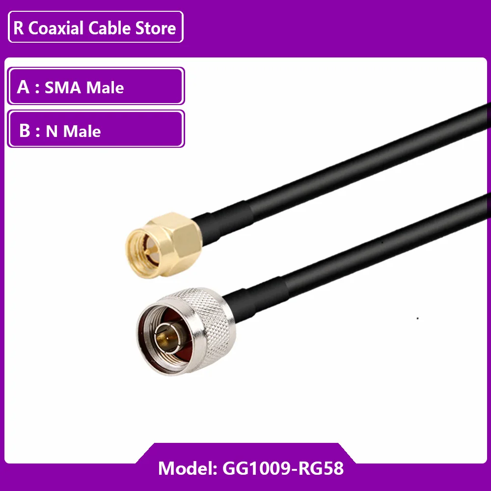 

Разъемы N к SMA RP SMA RG58 латунь