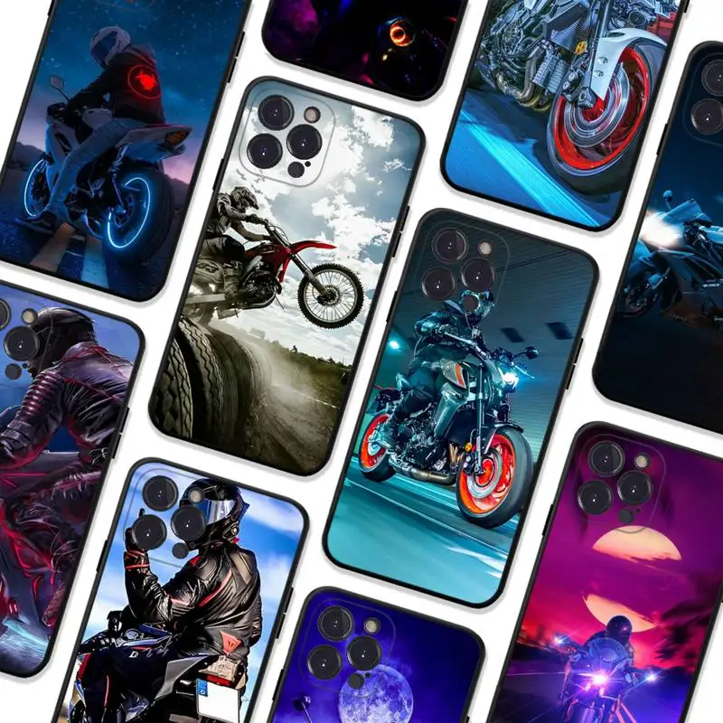 

motorcycle sports Phone Case For iPhone 8 7 6 6S Plus X SE 2020 XR XS 14 11 12 13 Mini Pro Max Mobile Case