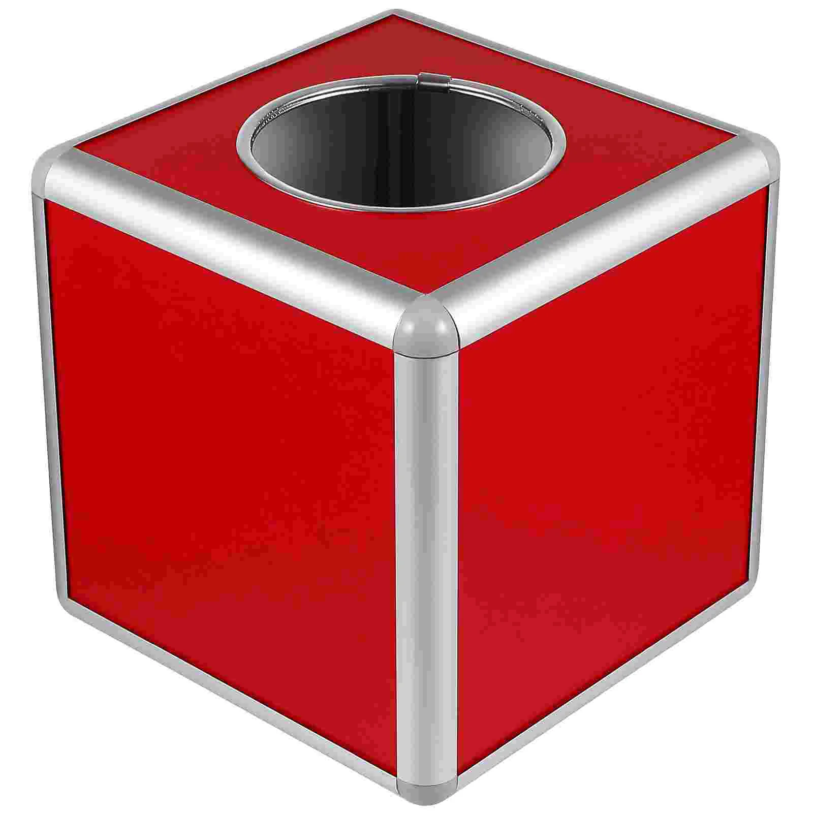 

Raffle Box Lottery Box Multifunctional Square-shape Storage Ticket Box Card Bonus Draw Box for Business Annual Meeting