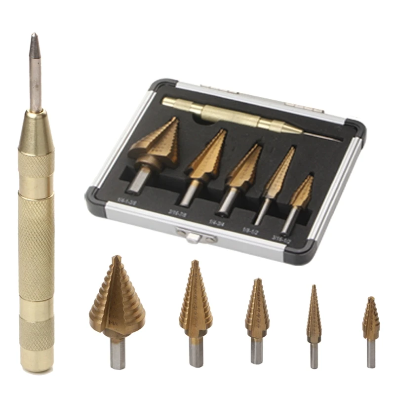 

Conical Cone Drill Bit Hole Cutter Tool Triangle Round Shank 4-32mm for Sheet Metal Hole Drilling Cutting Blades R9UF