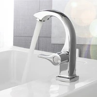 single cold faucet chrome bathroom basin copper tap single handle spout sink bath cold water faucet home garden supplies