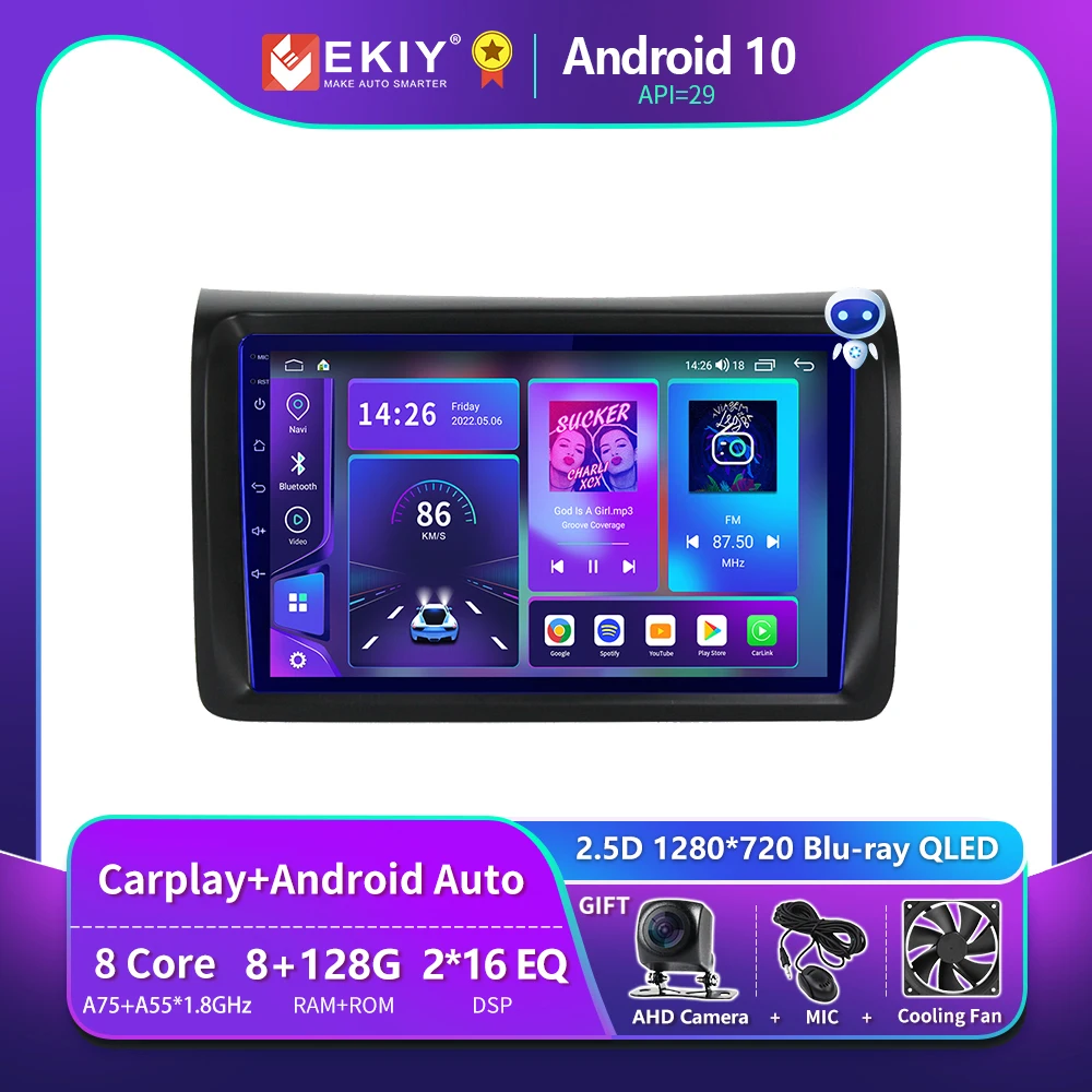 

EKIY T900 8G 128G For NISSAN NV350 2012 - 2017 Car Radio Multimedia Blu-ray QLED Navigation GPS Android Auto No 2 Din DVD