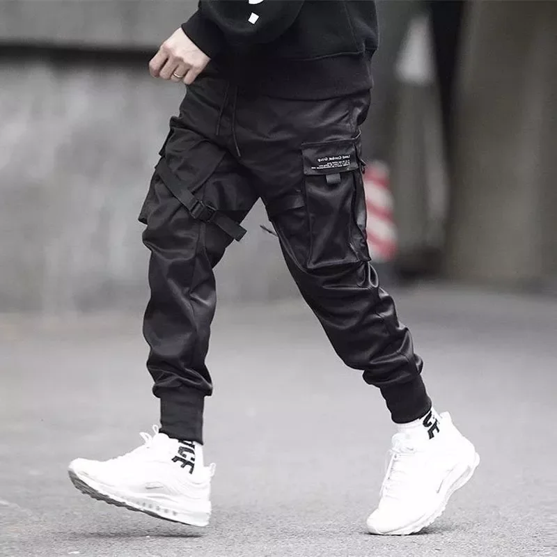

2023New Harem Joggers Men Cargo Pants Streetwear 2022 Hip Hop Casual Pockets Track Pants Male Harajuku Fashion Trousers