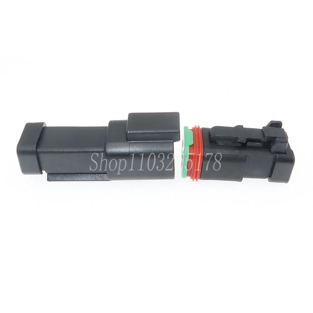 1 комплект 2-контактный DT04-2P-E005 DT06-2S-EP06 автомобильный водонепроницаемый черный