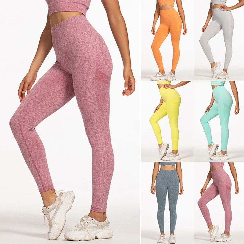 

Women's High Waist Seamless Leggings Fitness Running Fitness Shoes Sports Girls Leggings