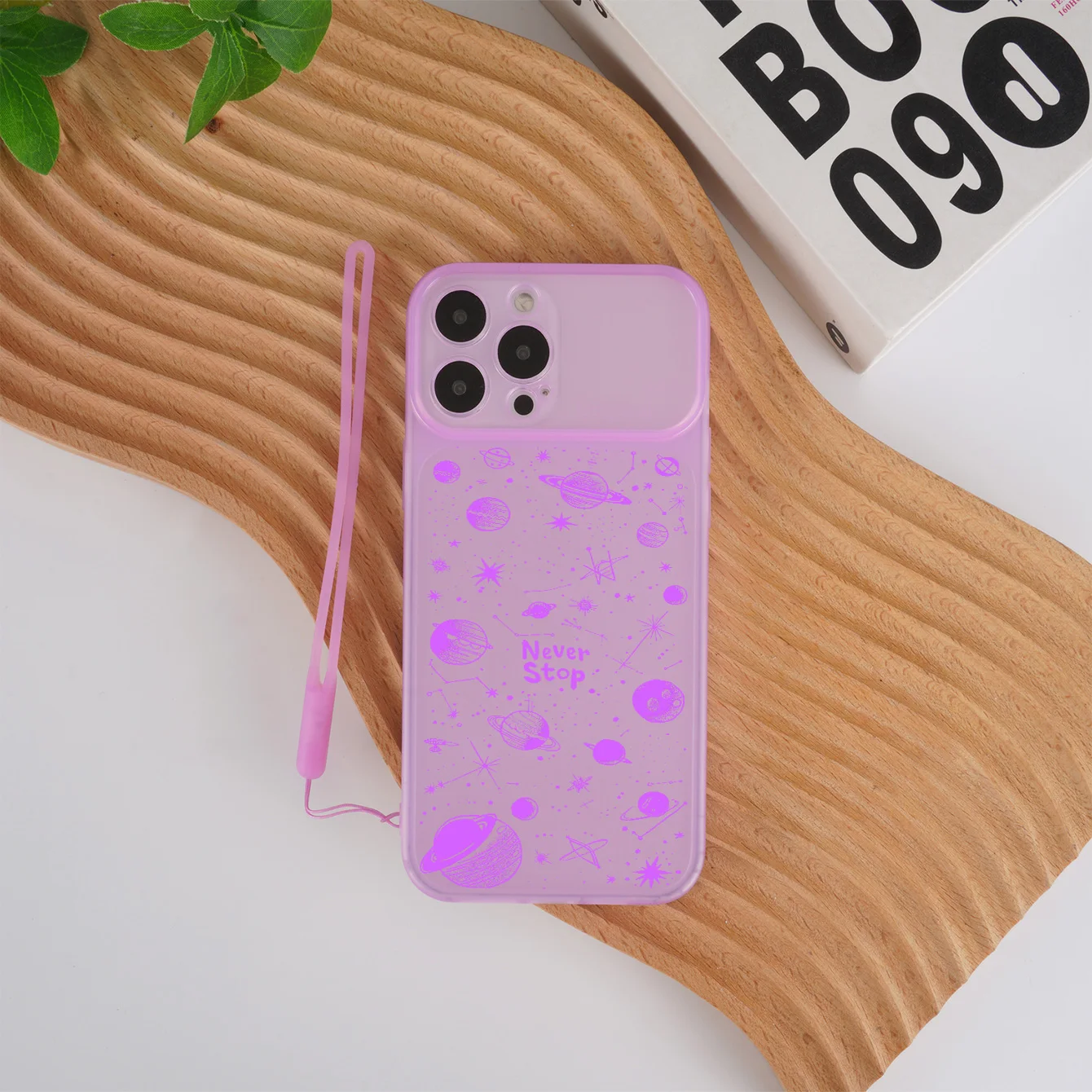 Роскошный светящийся прозрачный силиконовый чехол с ночным светом для телефона