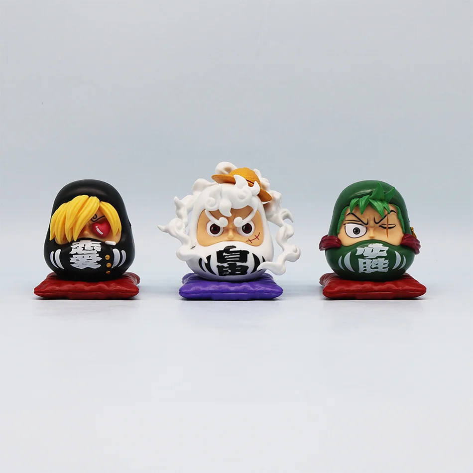 Фигурка Луффи из ПВХ 8 см модель саньцзи Зоро