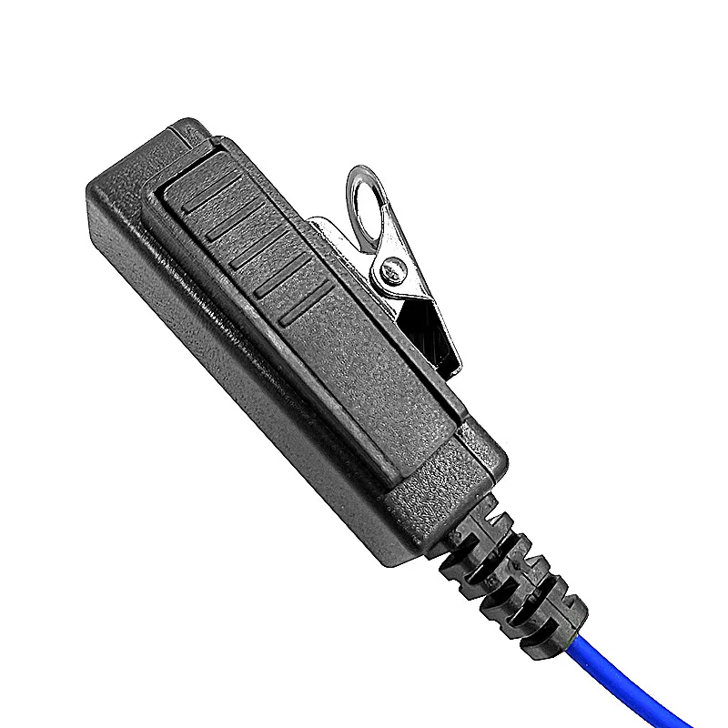 2 Pin Walkie Talkie Earpiece Headset PTT Mic for Motorola Radio CP200 CP185 CP200D GP300 CLS1110 CLS1410 DEP450 (with blue line)