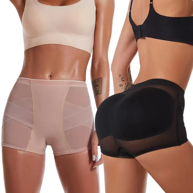 Tummy Pants Female Flat Corner Bottoming Buttocks False Buttocks With Insertion Pad Breathable Mesh Lifting Buttocks Pants