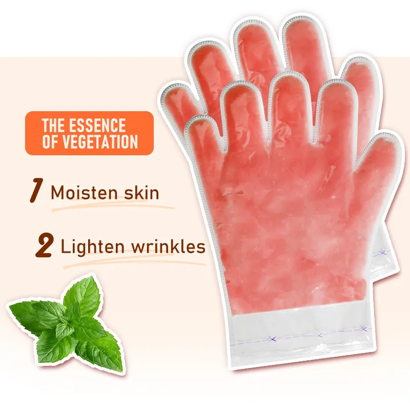 Enlarge Microwave Heated Paraffin Bee Wax Hand Mask and Pedicure Hand Mask Sheet Whitening Moisturizing Socks Paraffin Wax Hand 10pairs
