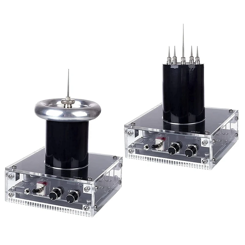 

2 In 1 Multifunction Bluetooth Square Wave Music Tesla Coil Scientific Wireless Transmission Model Toy US Plug
