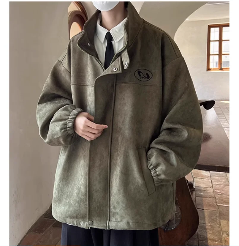 Весенне-осенняя Мужская Американская замшевая Модная брендовая повседневная