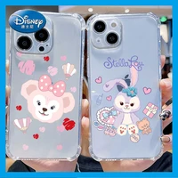 disney star delu soft clear soft shell phone case for iphone 13 12 mini 11 pro xs max x xr 6 7 8 plus silicone soft shell se 2 3