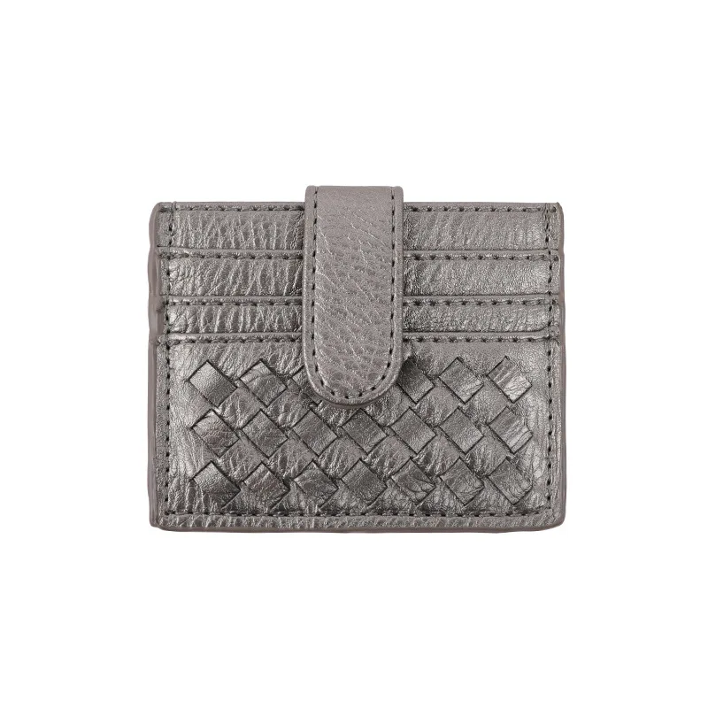 Card Case 2023 New Ladies Woven Card Case Ladies Card Holder Wallet Work Card Holder Bank Card Holder