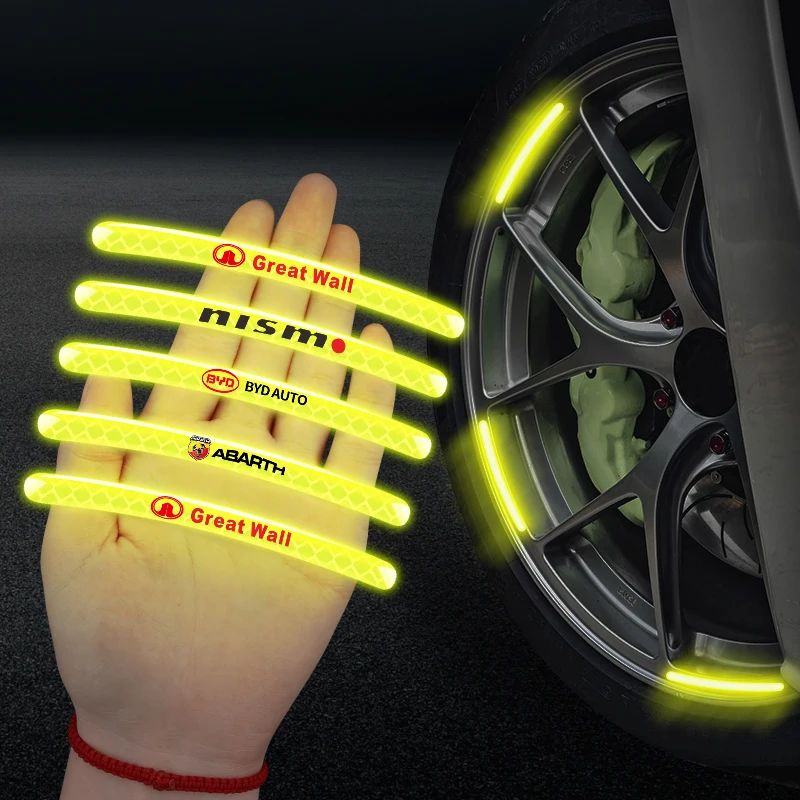 

Car Wheel Rims Stickers Tire Rim Decoration For Nissan Nismo Juke X-trail Leaf Micra Qashqai NOTE Skyline Almera GTR R34 Altima