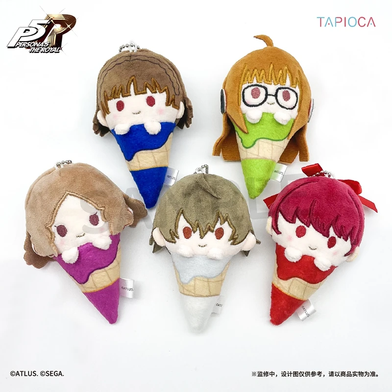 Фото Коллекционные мини-фигурки-сюрпризы Action Palm-sized Ice Cream Doll: персонажи игры Persona (Акечи Горо, Амамия Рен, Йошизава Касуми) — милые подвески, подарки для детей №2