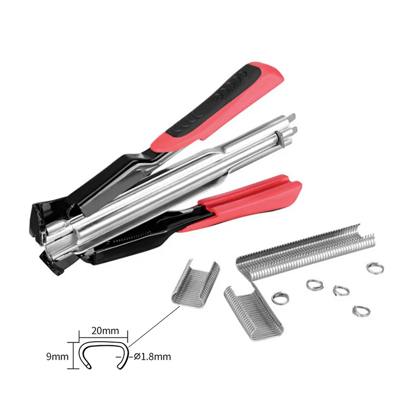 C type manual nail gun Assembling Cage Pliers Chicken Birds Poultry Cages Fence Installation Tool Animal Accessories | Инструменты