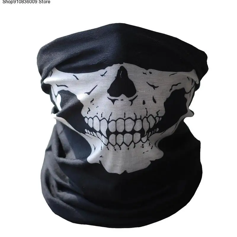 

1/5PCS Black Skull Mask Bandana Bike Motorcycle Helmet Neck Face Mask Half Paintball Ski Sport Headband Military Game Masks