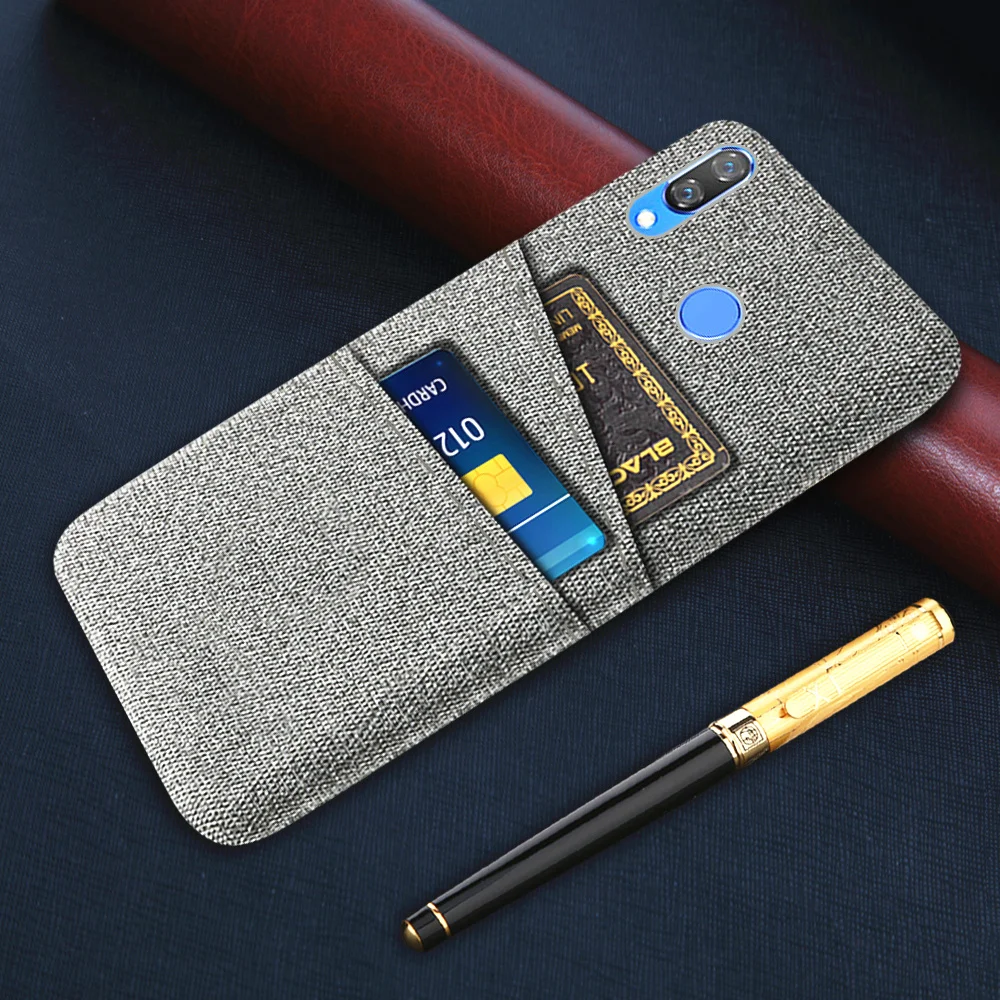 

Wallet Case For Huawei Nova 3 Case Dual Card Fabric Cloth Luxury Cover For Huawei Nova 3i Nova3i INE-LX2 INE-LX9 Nova3 3 i Coque