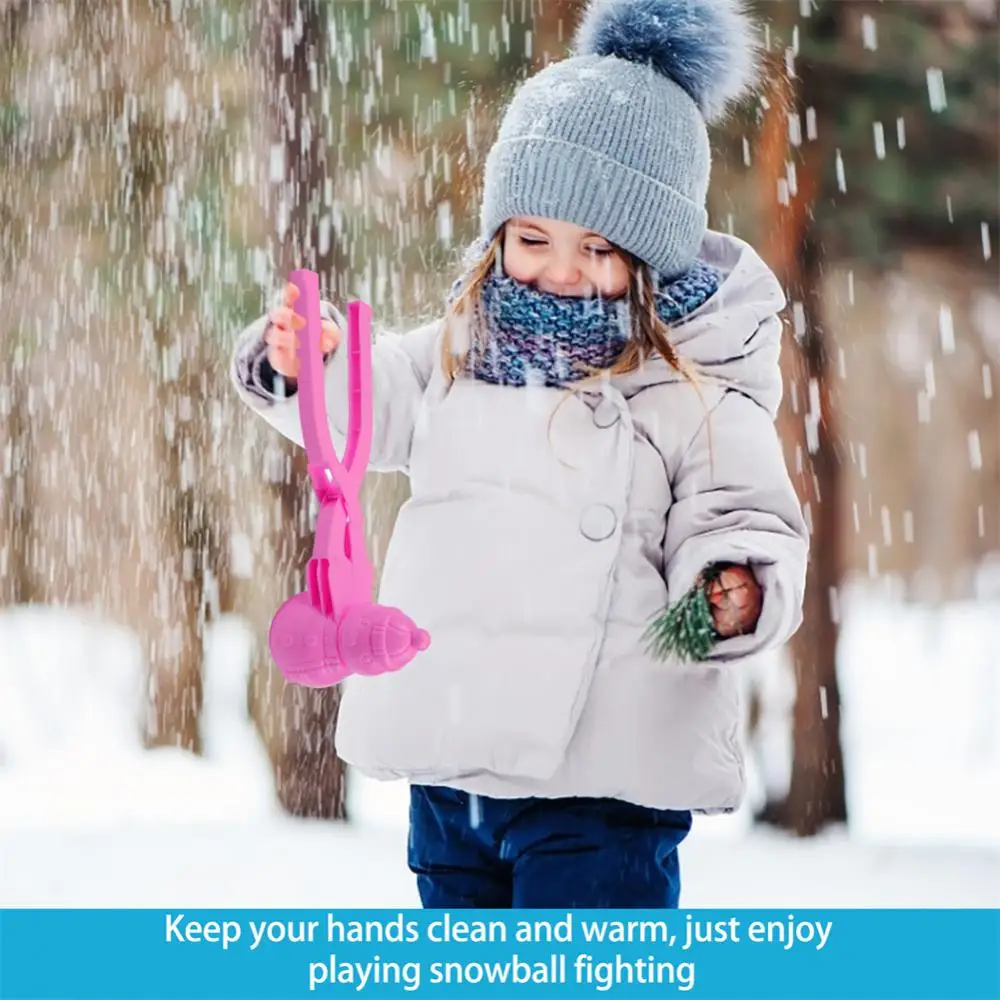 Снеговик утка динозавр форма снежок производитель клипса щипцы для детей Зимний