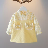 baby girls dresses 2022 spring new long sleeve princess dress for newborns cute floral dress toddler girls clothing 9m 12m 24m