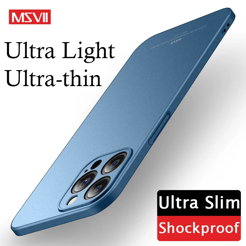 Чехол для iPhone 14 Pro чехол MSVII Матовый Жесткий Apple Max Тонкие Матовые чехлы телефонов
